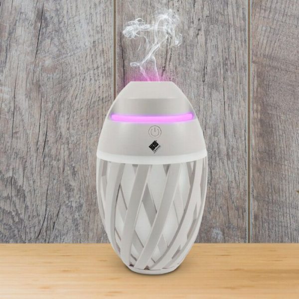 2 Humidificadores USB 500 ml con Difusor de Aromas y Luz LED, Ultrasónico, Depósito Grande