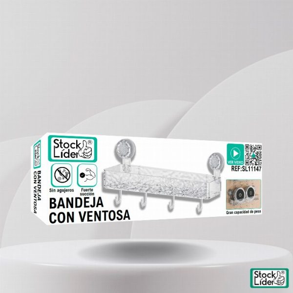 Bandeja com ventosa