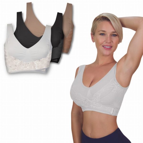 Conjunto de 3 soutiens push up sem costuras