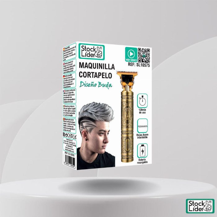 Máquina de cortar cabelo com design buda