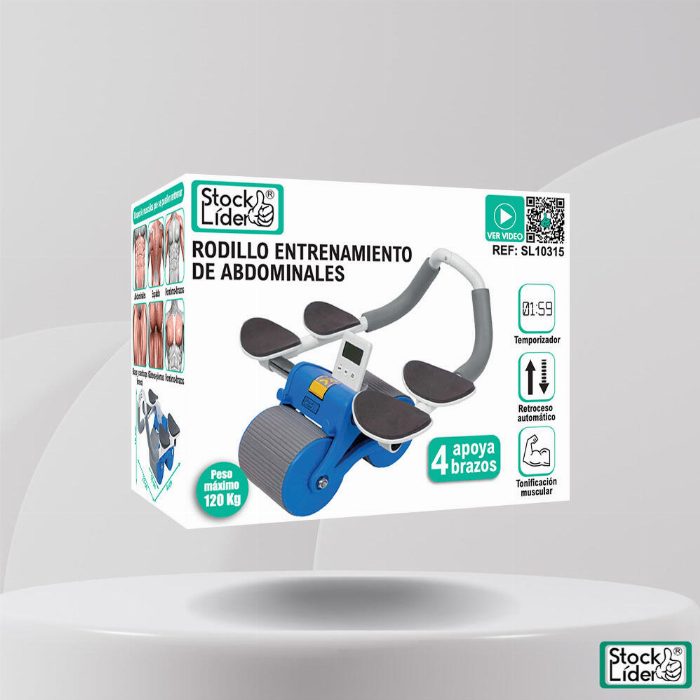 Treino abdominal de rolo