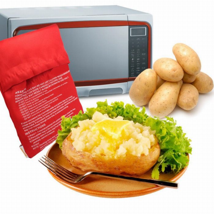 Embalar 2 Sacos Para Assar Batatas Em Microondas