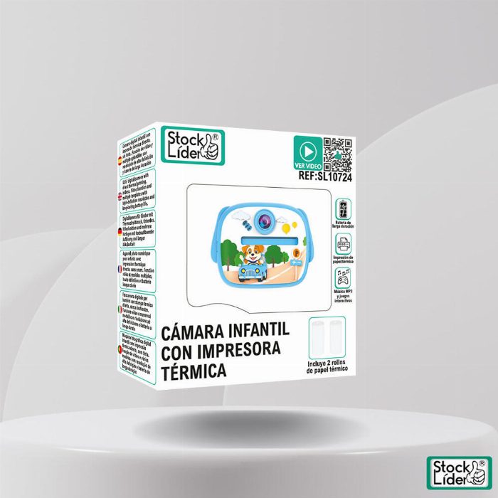 Câmera infantil com impressora térmica