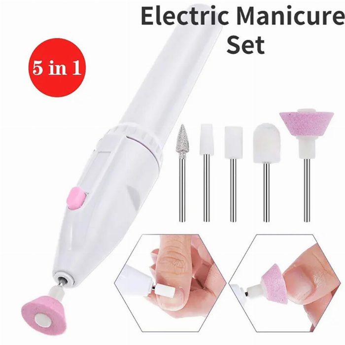 Conjunto profissional de manicure elétrico 5-em-1