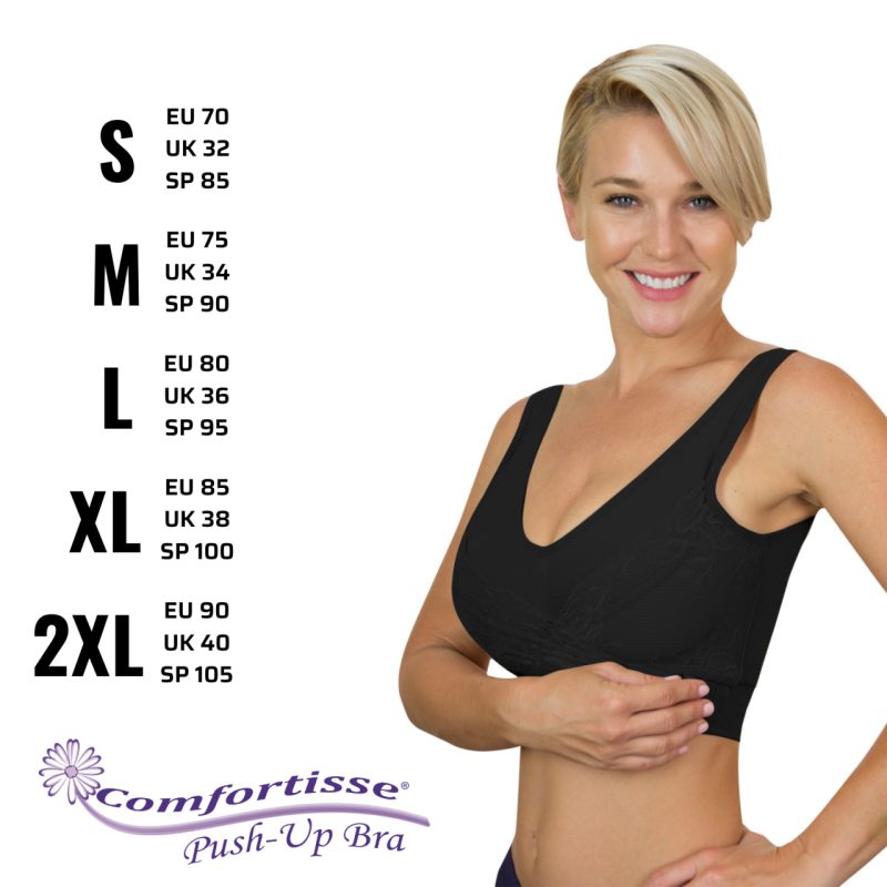 Conjunto de 3 soutiens push up sem costuras