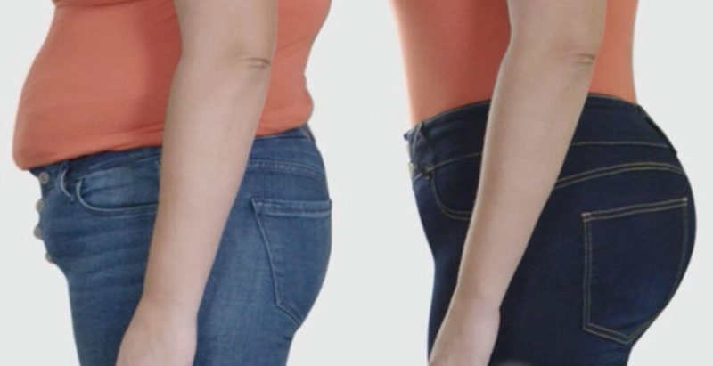 Leggings elásticos efeito jeans