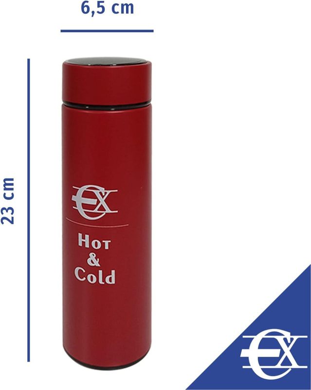 Termos frios e leitor de temperatura de calor