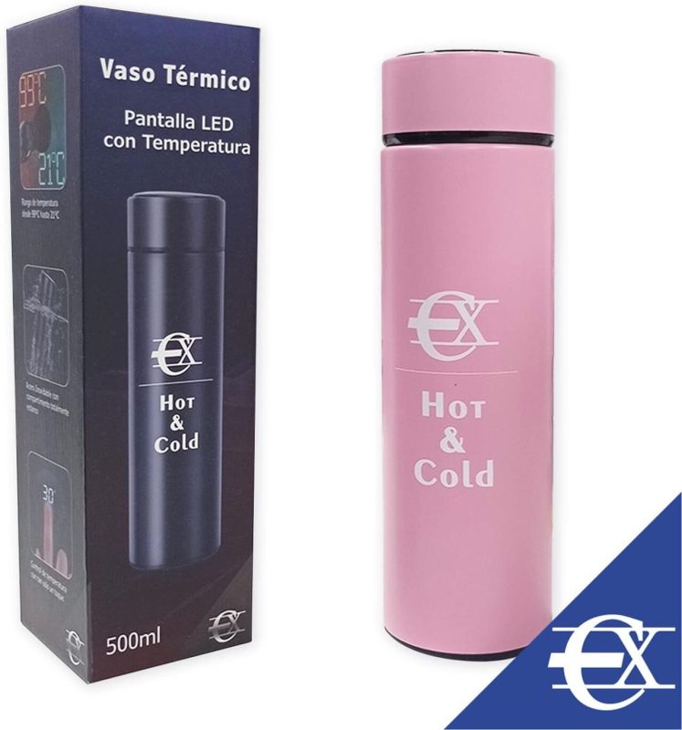 Termos frios e leitor de temperatura de calor