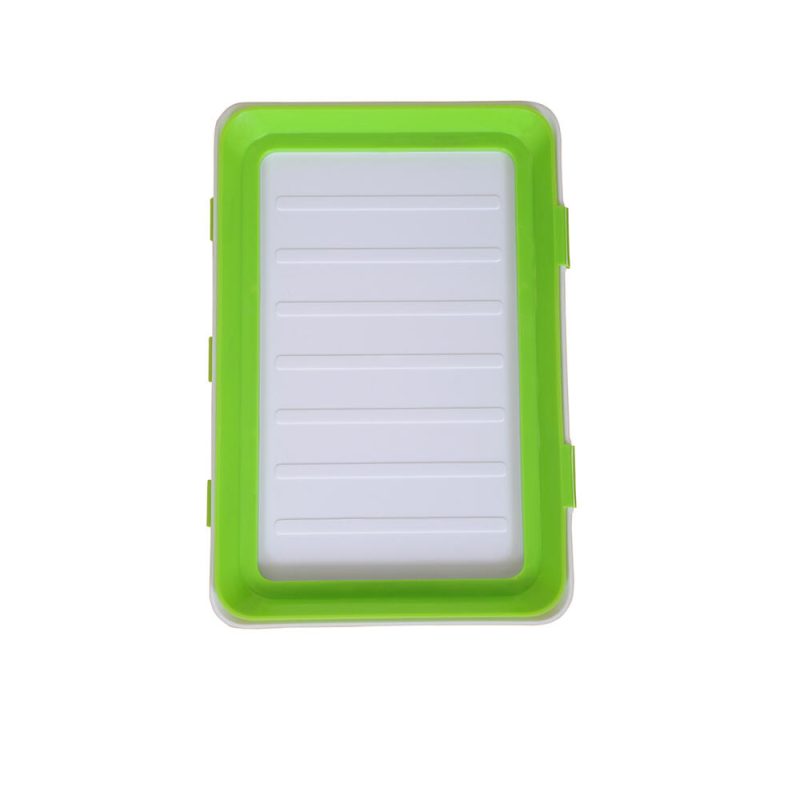 Pack de 3 bandejas empilháveis com tampa flexível hermética