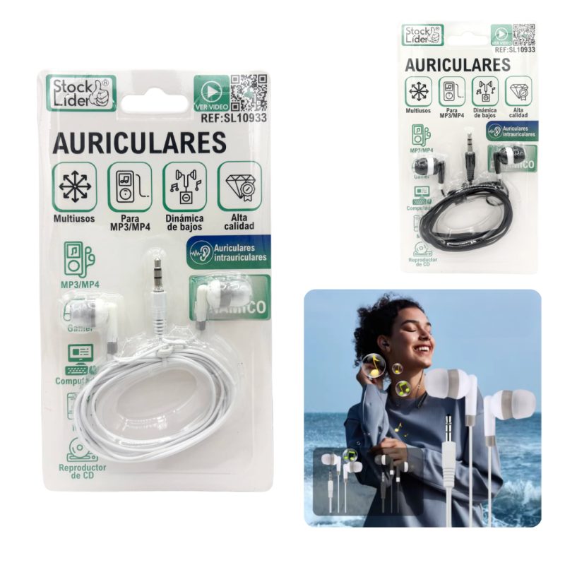 Auscultadores estéreo com circuito acústico dual