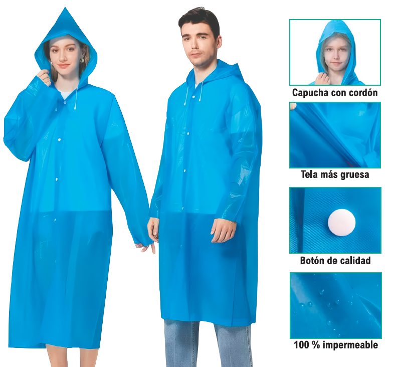 Capa de chuva adulta