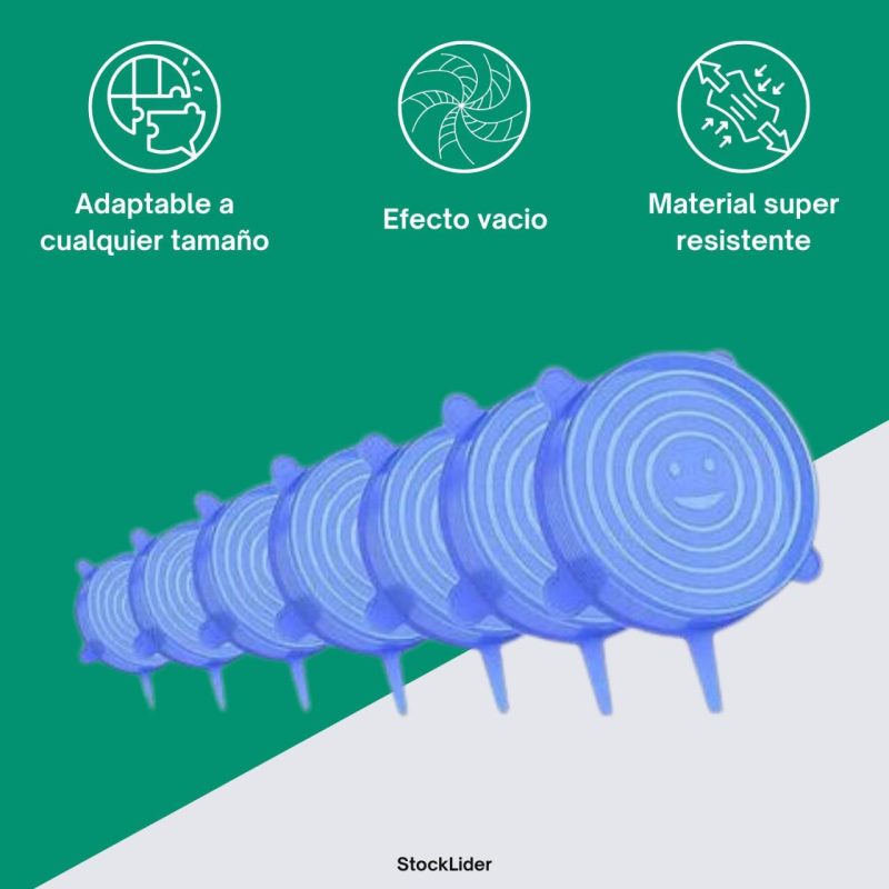 Tampa de silicone multiusos