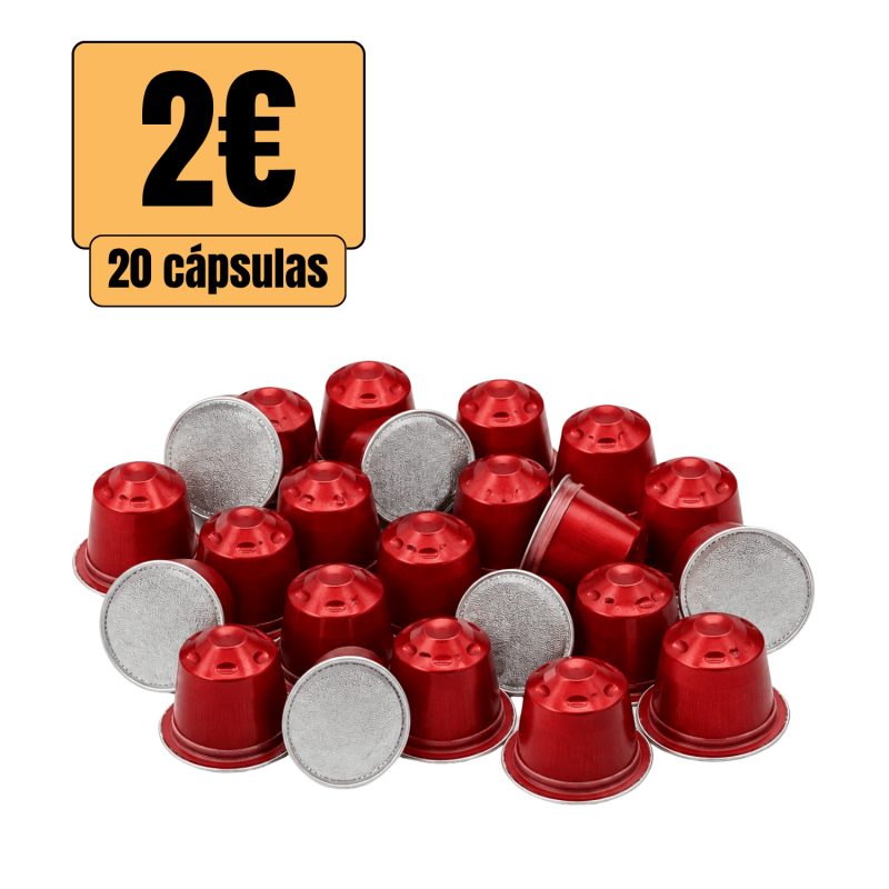 20 cápsulas para café em 3 intensidades