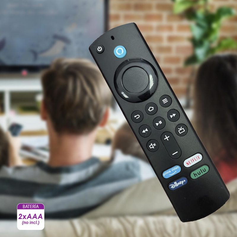 Comando à distância com controlo de voz para Amazon Fire TV Stick