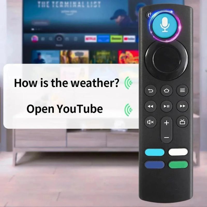 Comando à distância com controlo de voz para Amazon Fire TV Stick