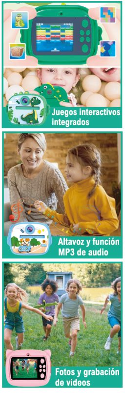 Câmera infantil com impressora térmica