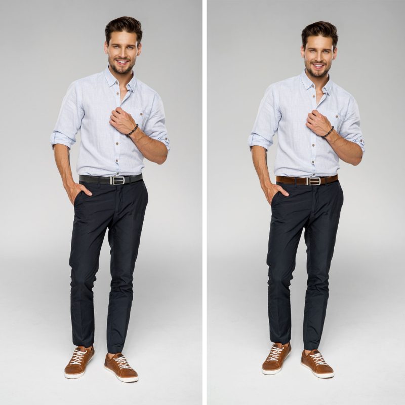 Cinto ajustável com fivela elegante