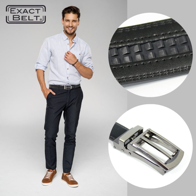 Cinto ajustável com fivela elegante