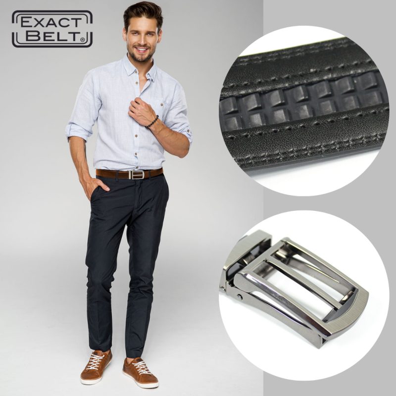 Cinto ajustável com fivela elegante