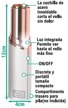 Depilador feminino portátil
