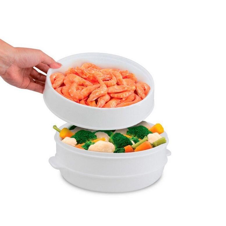 Caçarola para microondas de cozinha a vapor