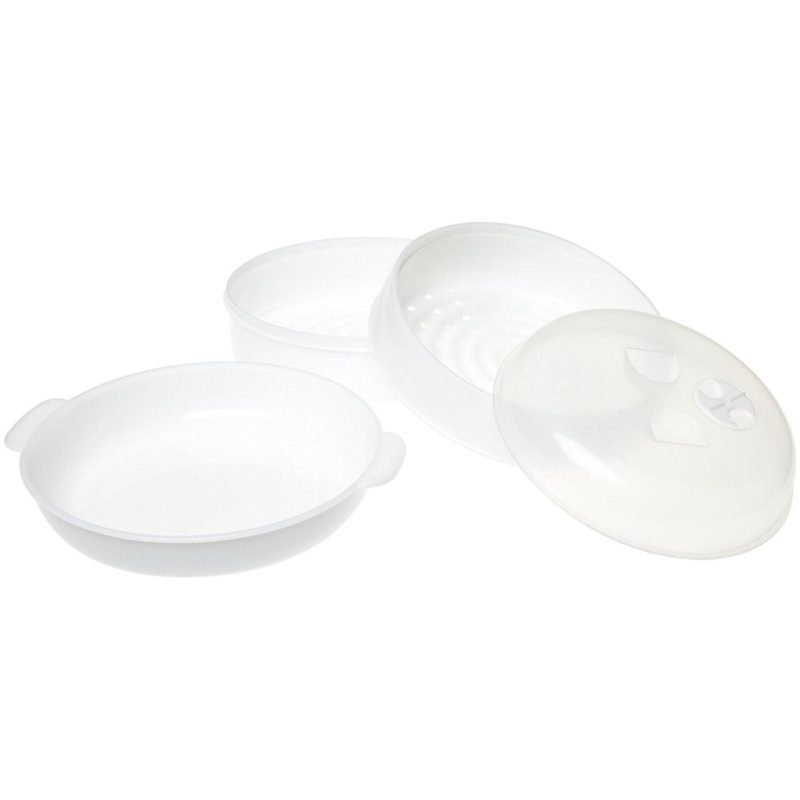 Caçarola para microondas de cozinha a vapor