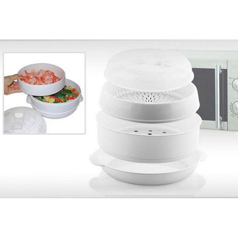 Caçarola para microondas de cozinha a vapor