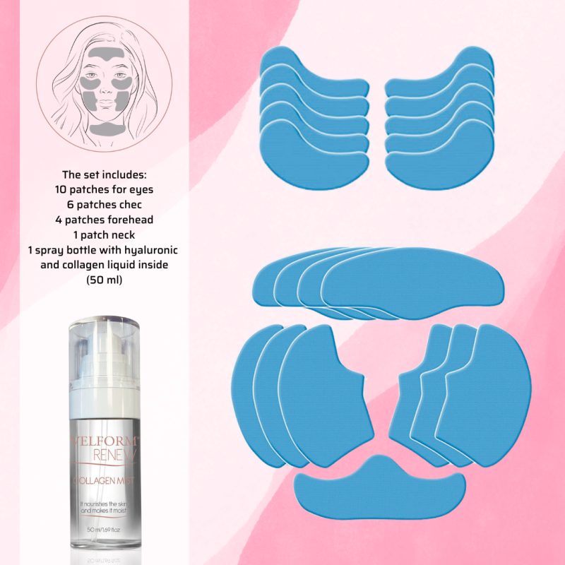 Tratamento facial anti-idade com colagénio e ácido hialurónico