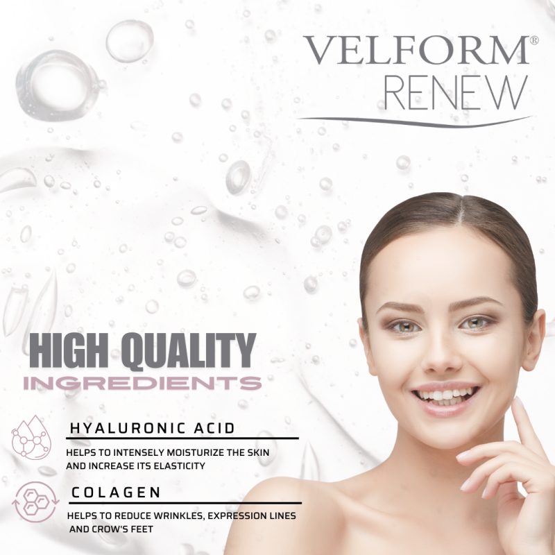 Tratamento facial anti-idade com colagénio e ácido hialurónico
