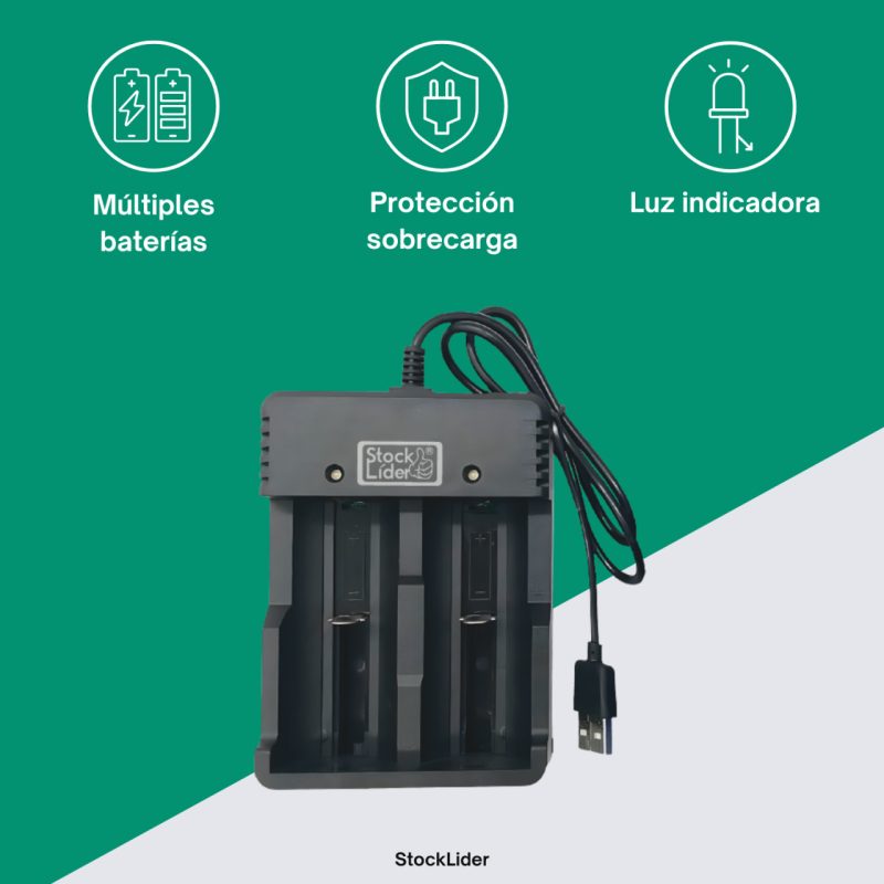Carregador para pilhas 3.7 V