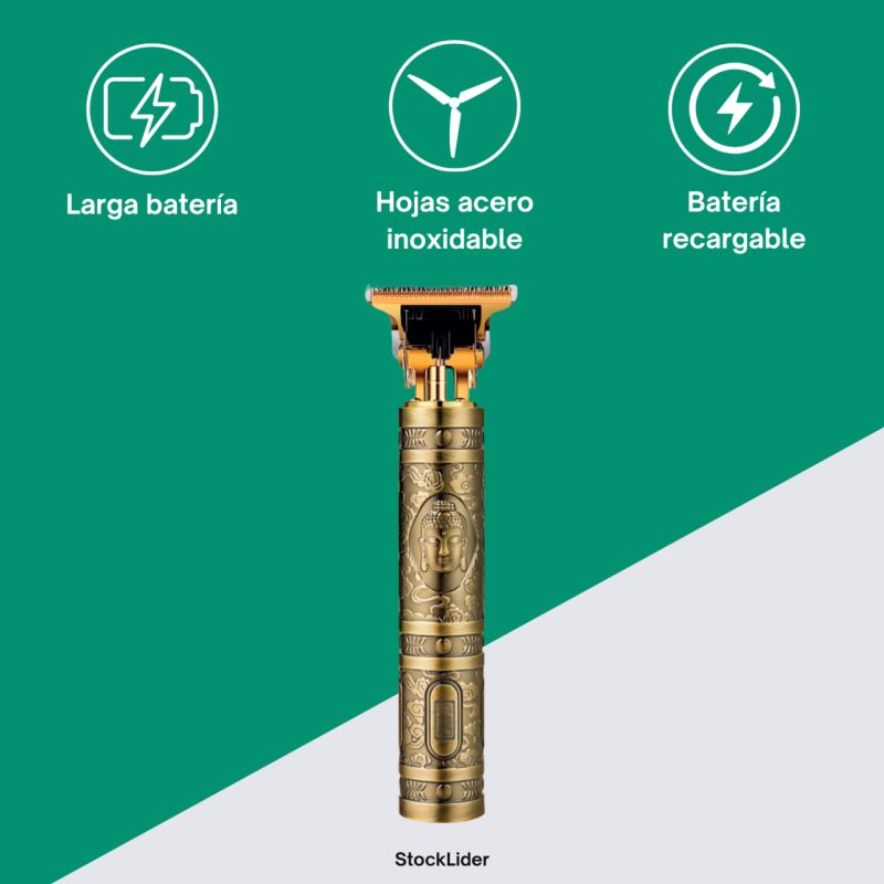Máquina de cortar cabelo com design buda