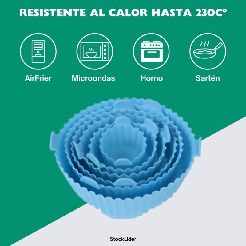 Bandeja de silicone para fritadeira de ar