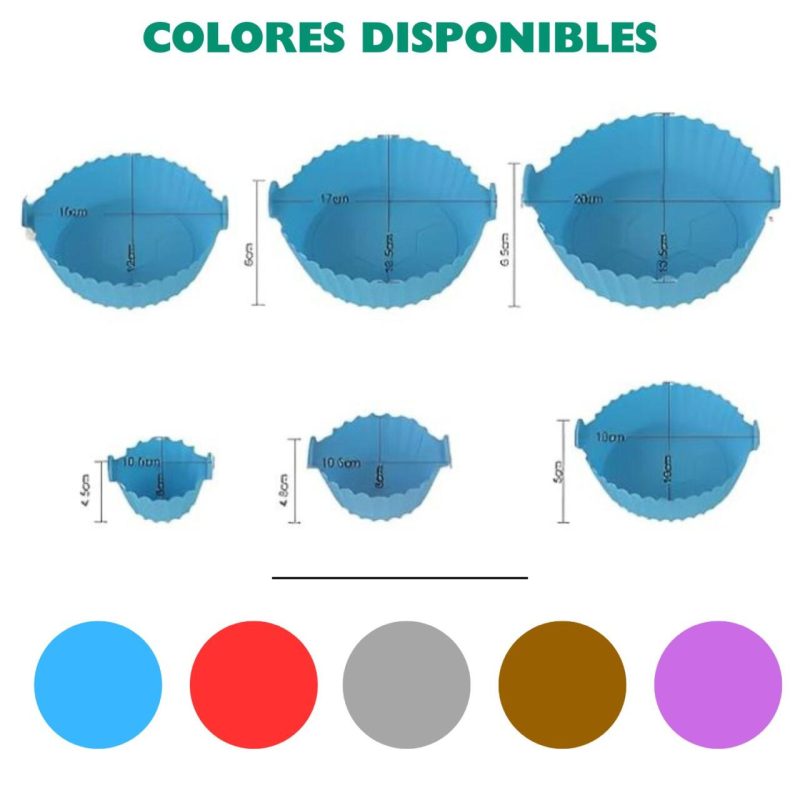 Bandeja de silicone para fritadeira de ar