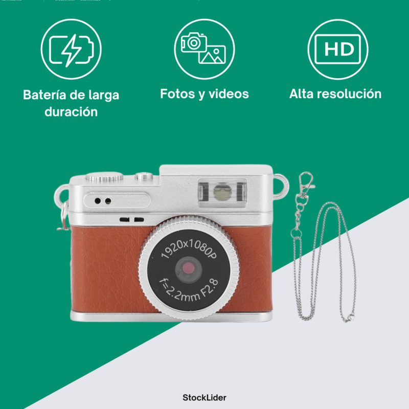 Mini câmara compacta HD 720p