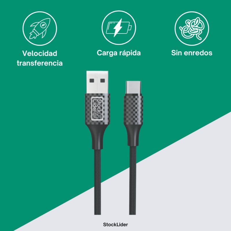 Cabo de carga USB – Tipo C 1m