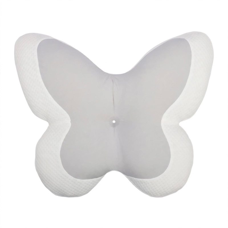 Almohada Cervical Viscoelástica Ergonómica 62x42x13,5 cm, Mariposa, Soporte Cuello y Hombros, Funda Lavable, Antironquidos
