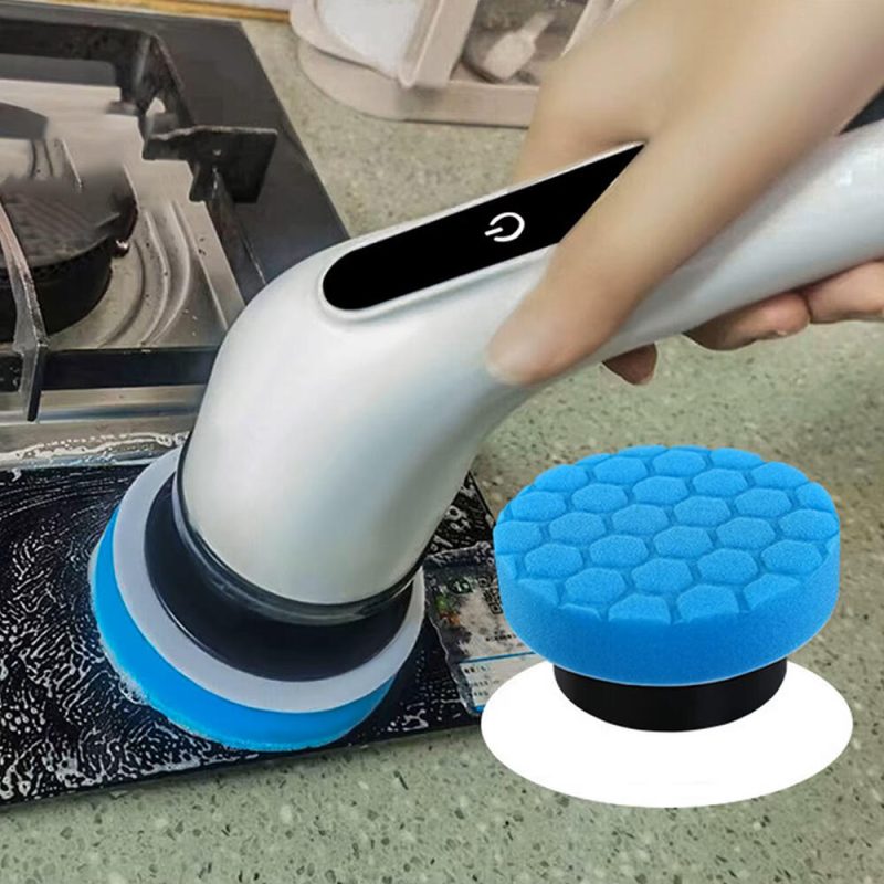 Cepillo Eléctrico Giratorio Recargable con 9 Accesorios para una Limpieza Profunda