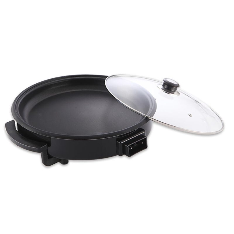 Paellera Sartén Eléctrica 42 cm X 7 cm 1500W Antiadherente | Tapa Cristal | Termostato Regulable