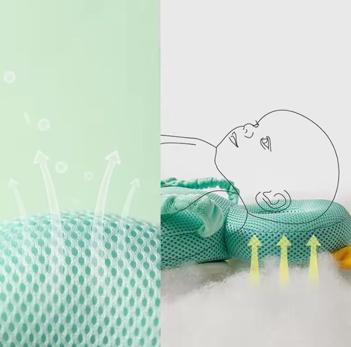 Travesseiro anti-choque para bebés
