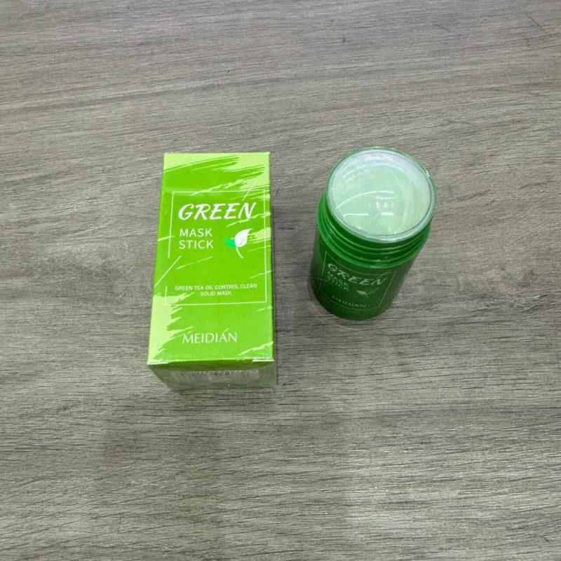 Máscara facial de chá verde em stick