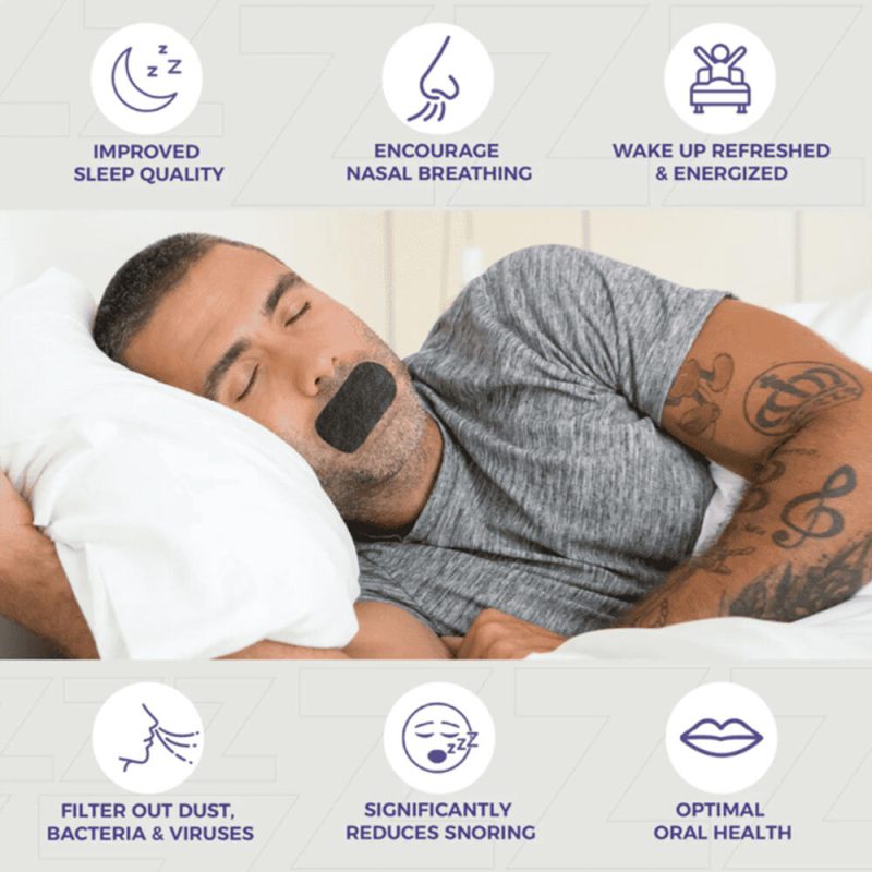 Tiras Orais Anti-ronco, 30 Tiras De Sono Anti-Snoring