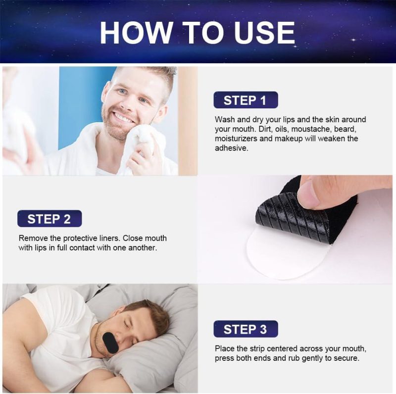 Tiras Orais Anti-ronco, 30 Tiras De Sono Anti-Snoring