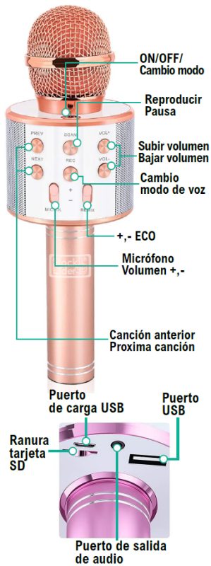 Microfone de karaoke